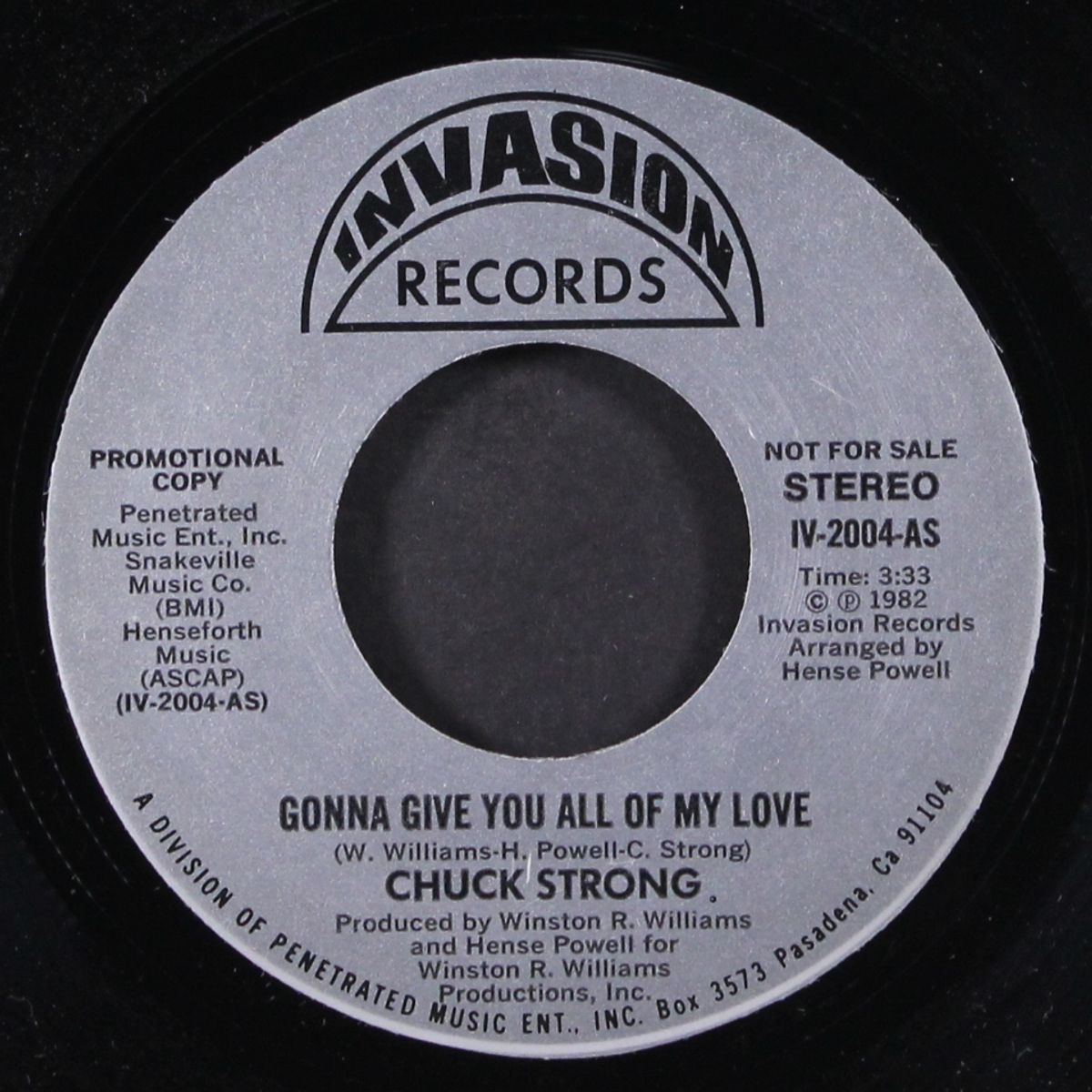 gonna give you all my love / same by CHUCK STRONG