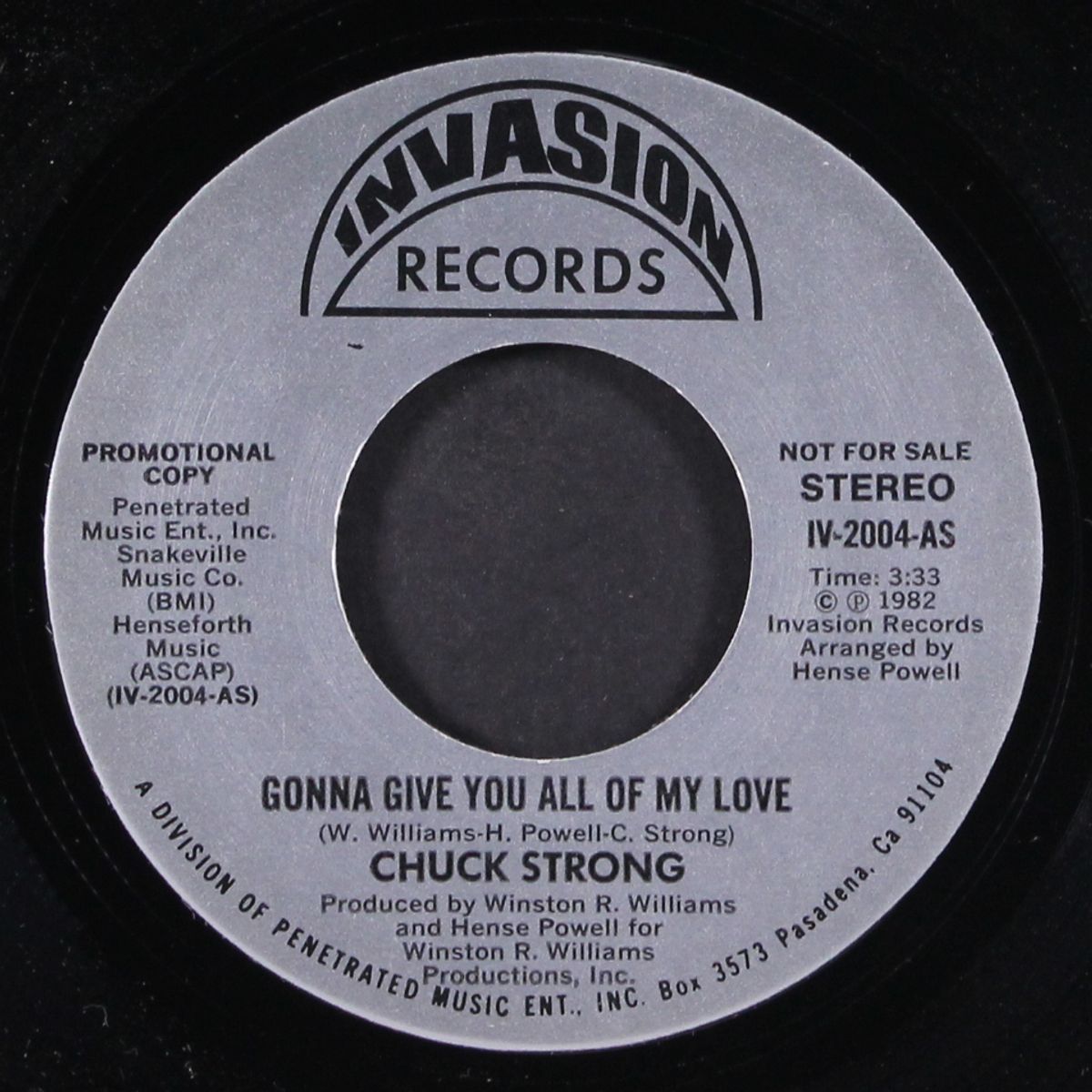 gonna give you all my love / same by CHUCK STRONG