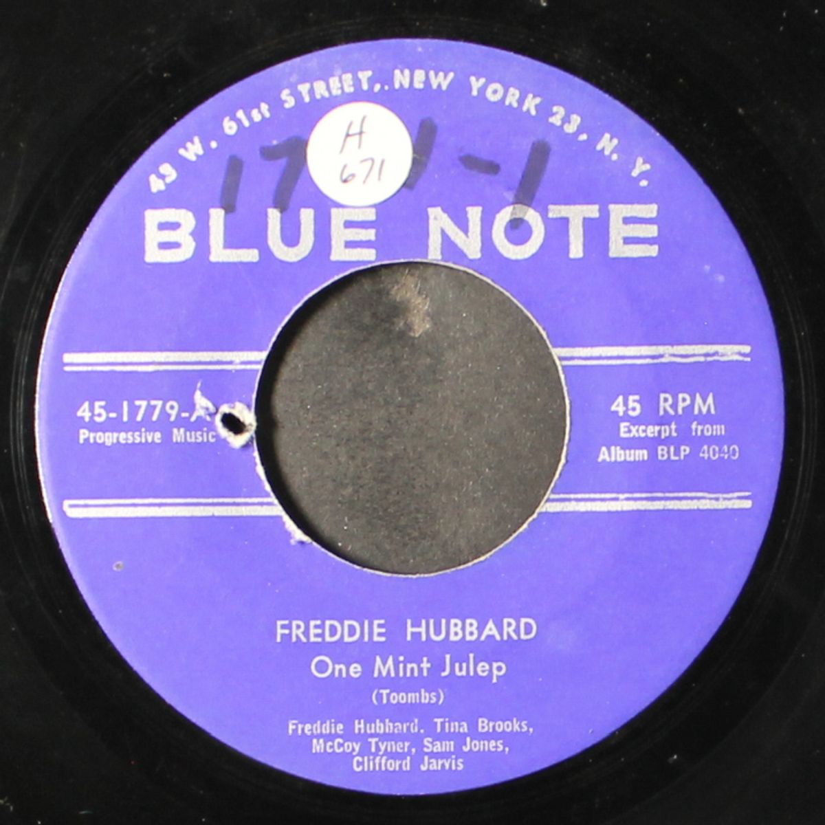 one mint julep / gypsy blue by FREDDIE HUBBARD