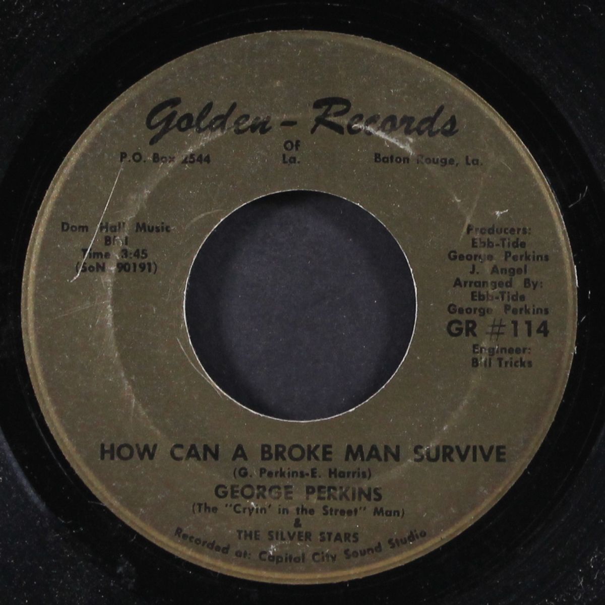 groove making / how can a broke man survive by GEORGE PERKINS