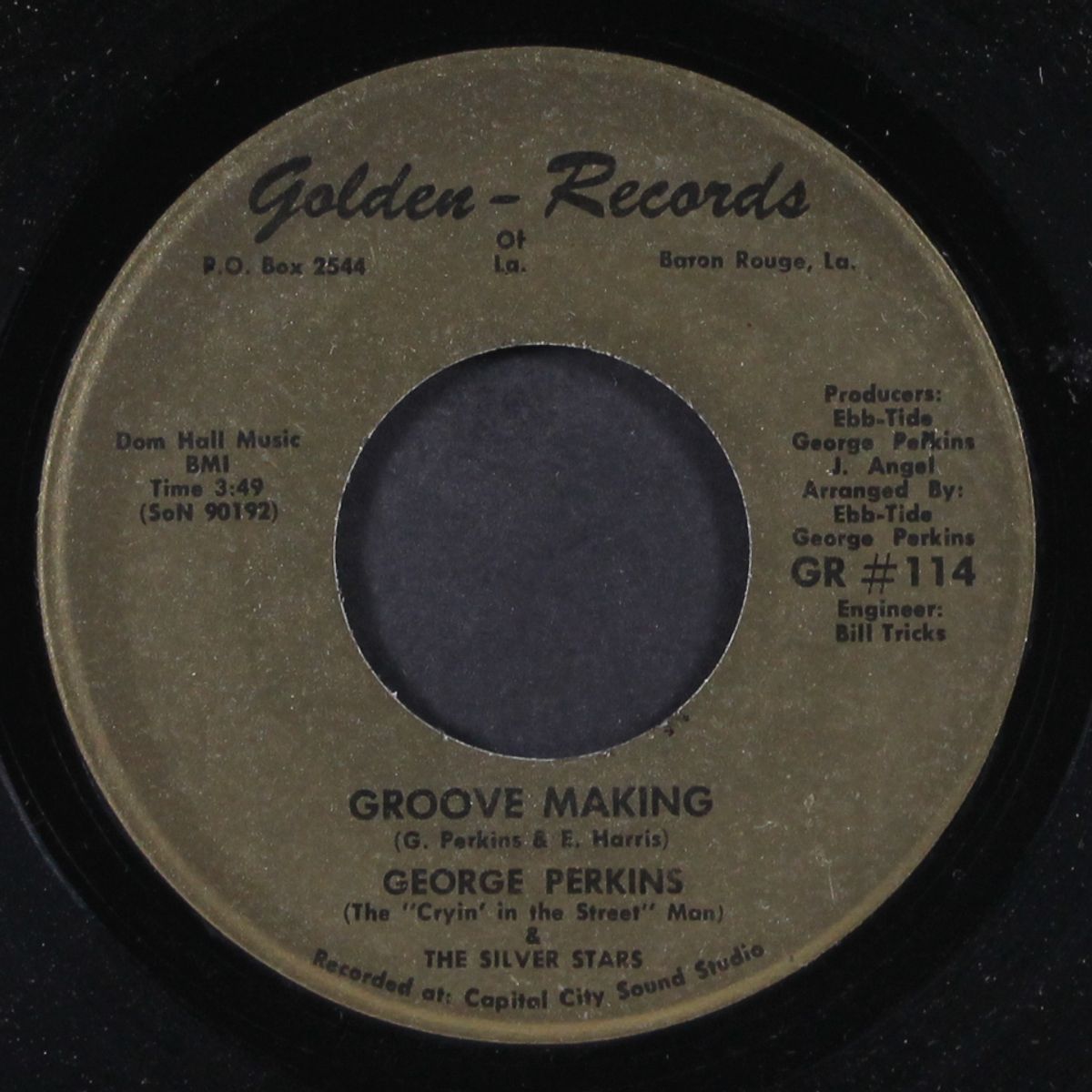 groove making / how can a broke man survive by GEORGE PERKINS