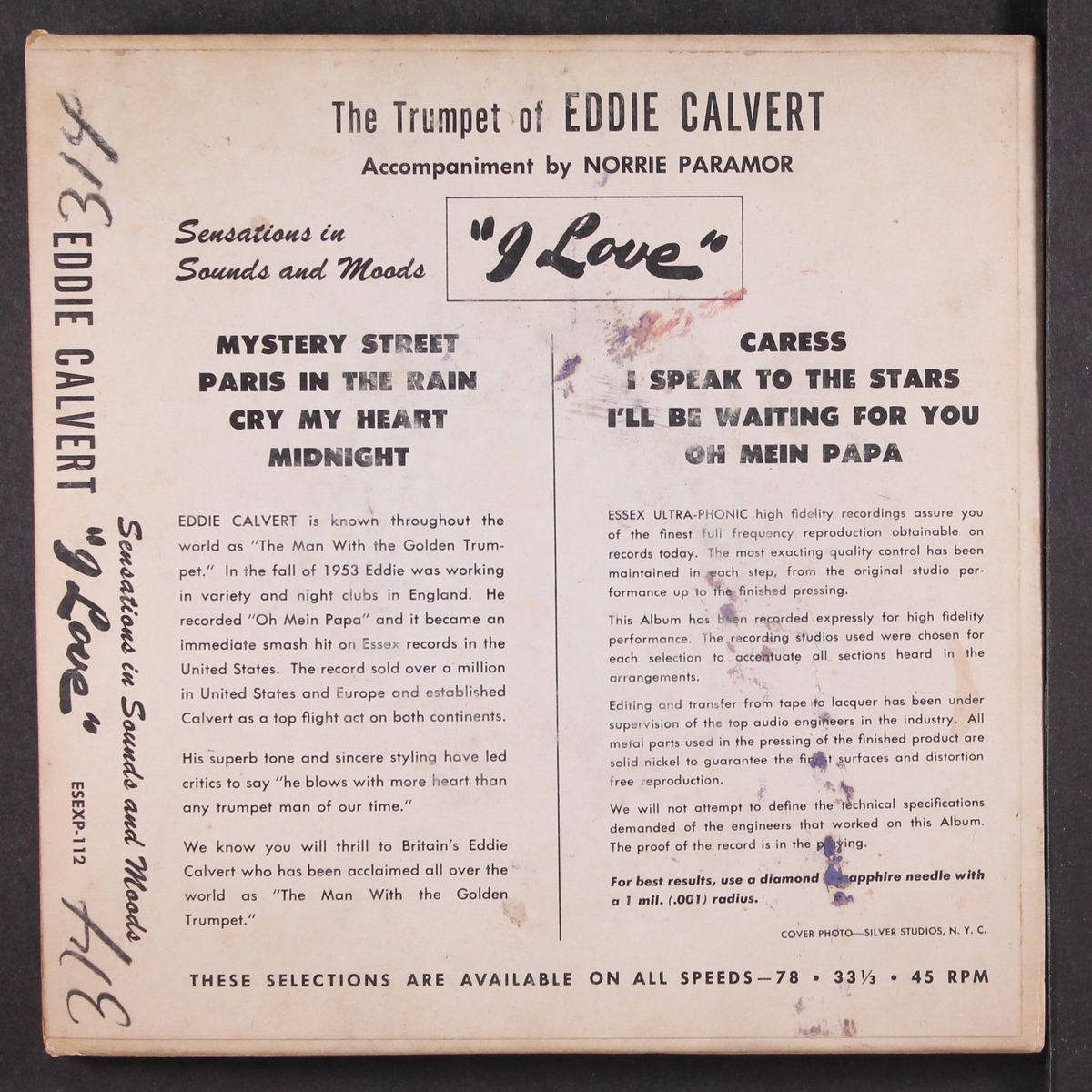 i love by EDDIE CALVERT