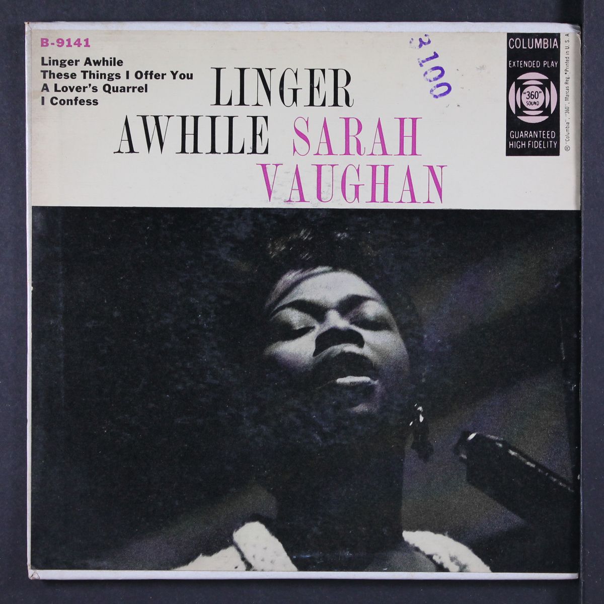 linger awhile by SARAH VAUGHAN