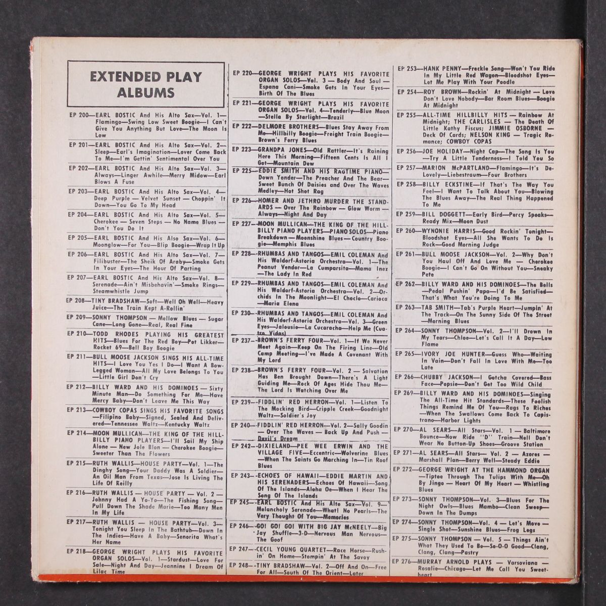 and his alto sax vol. 2 by EARL BOSTIC