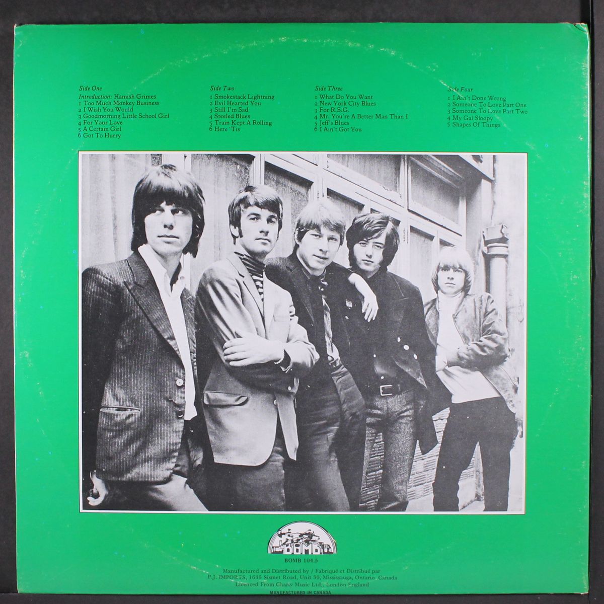shapes of things by YARDBIRDS