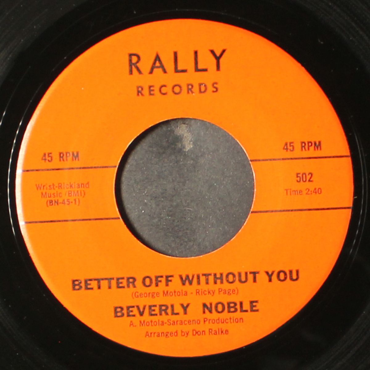 better off without you / love of my life by BEVERLY NOBLE