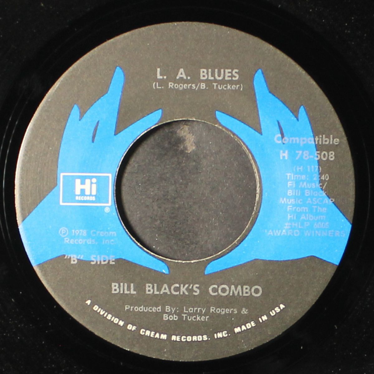 cashin' in (to luther perkins) / l.a. blues by BILL BLACK'S COMBO