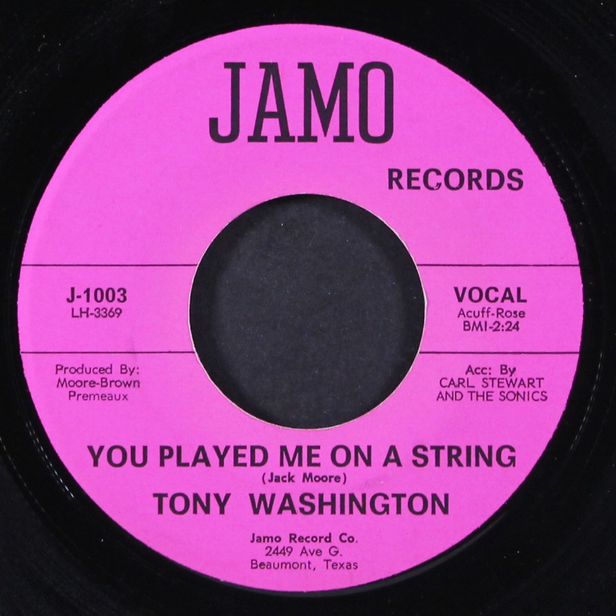back streets / you played me on a string by TONY WASHINGTON