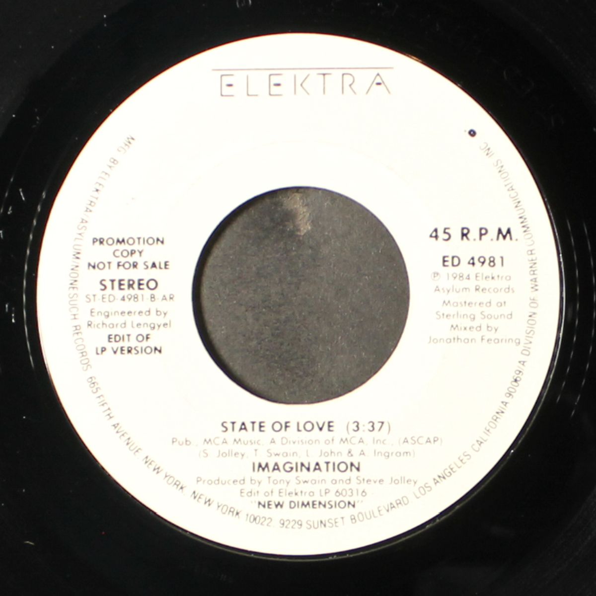 state of love / state of love (guitar version aor mix) by IMAGINATION
