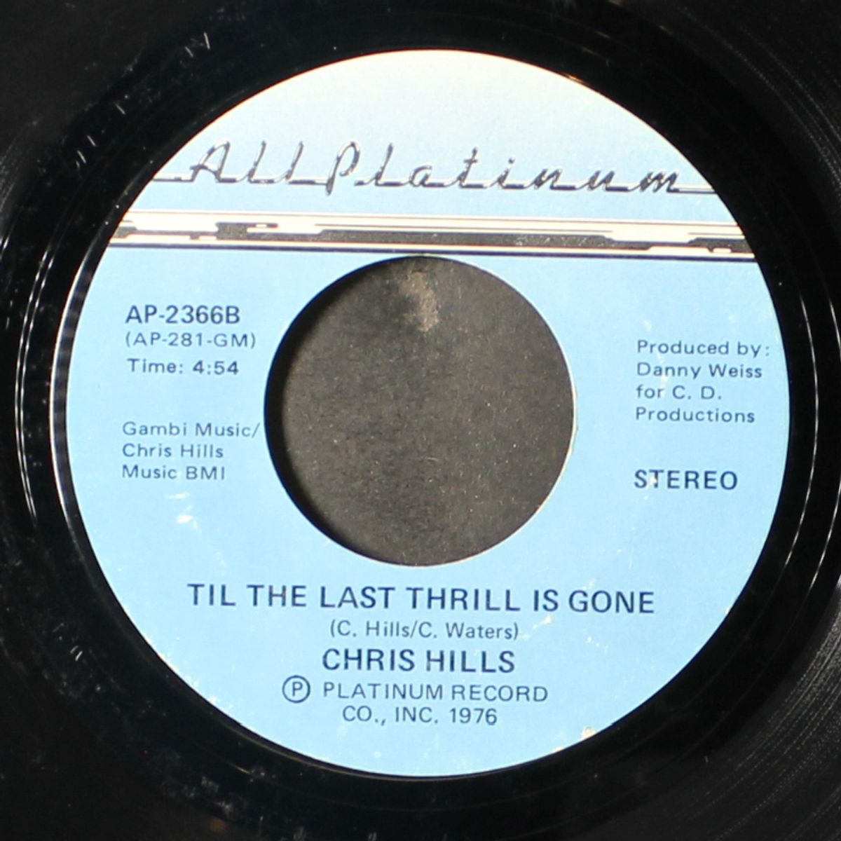 isn't it a dream come true / till the last thrill is gone by CHRIS HILLS