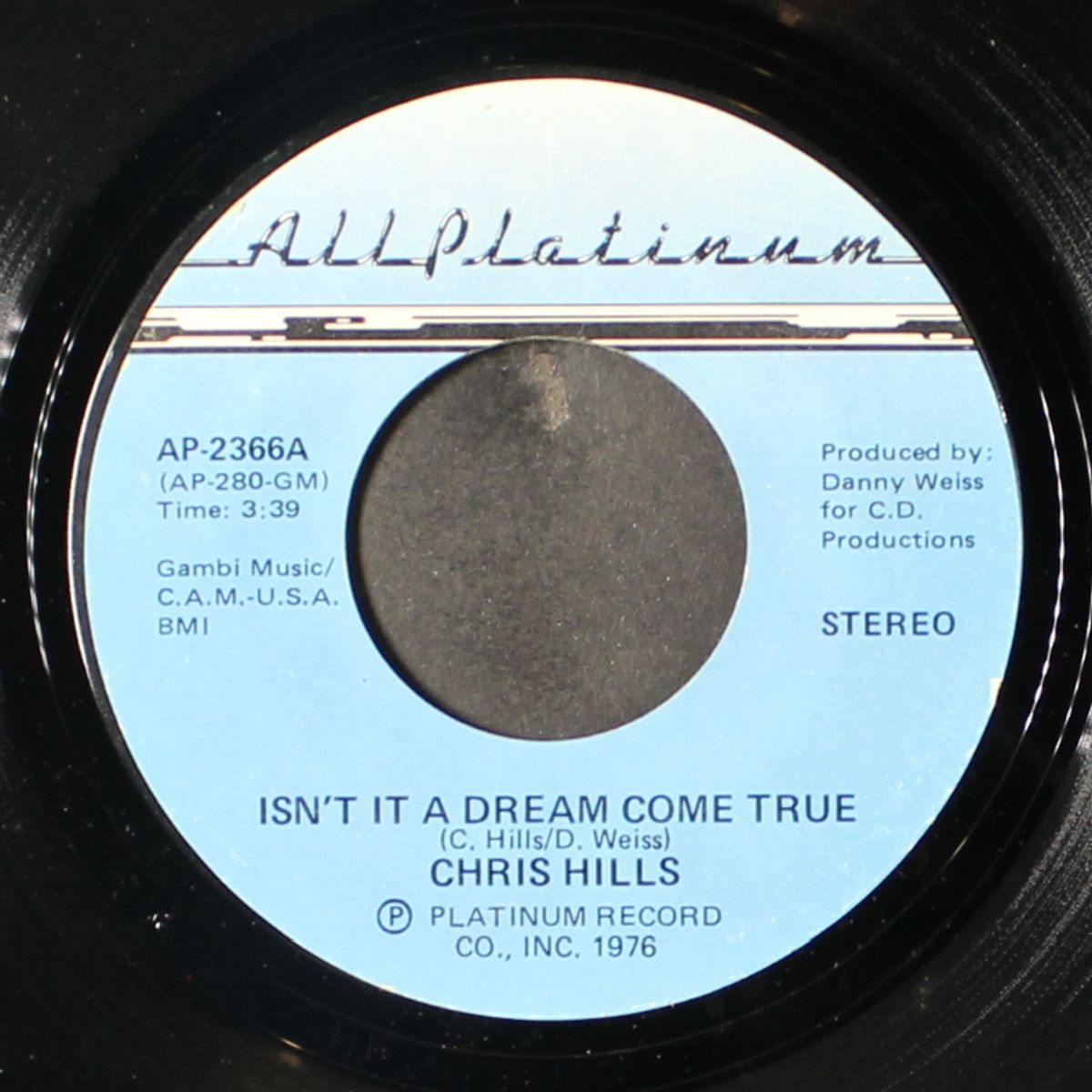 isn't it a dream come true / till the last thrill is gone by CHRIS HILLS