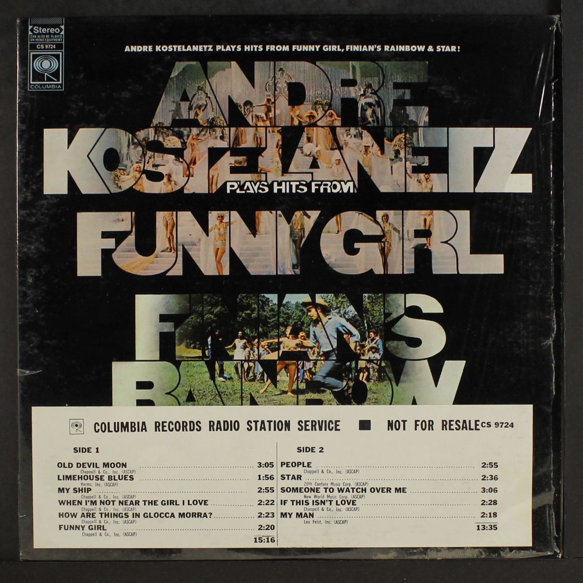 plays hits from funny girl, finian's rainbow & star by ANDRE KOSTELANETZ