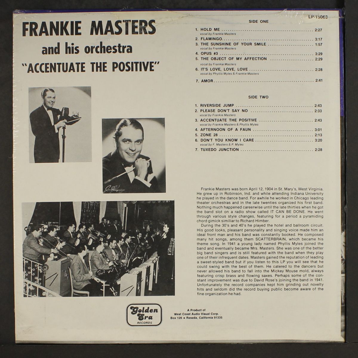 accentuate the positive by FRANKIE MASTERS