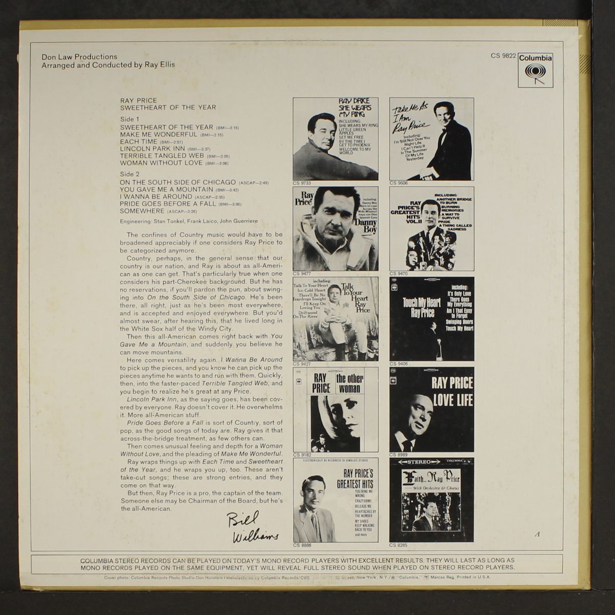 sweetheart of the year by RAY PRICE