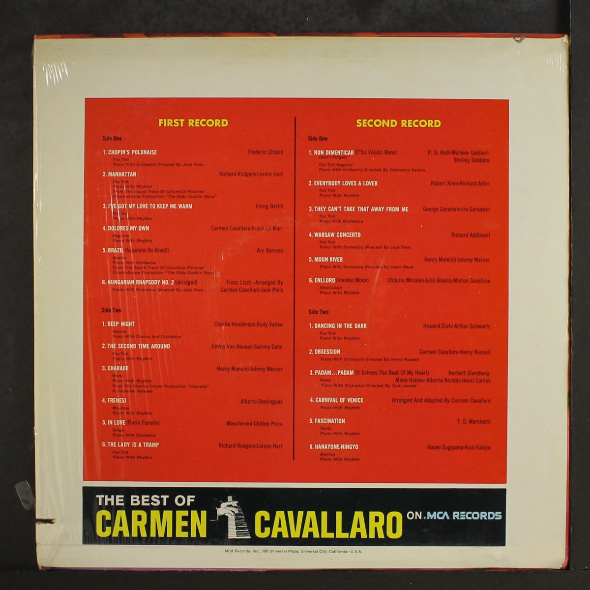 the best of by CARMEN CAVALLARO