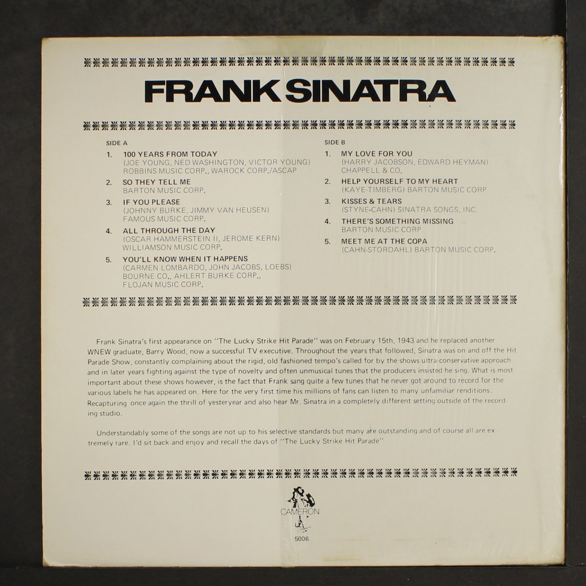 sinatra by FRANK SINATRA