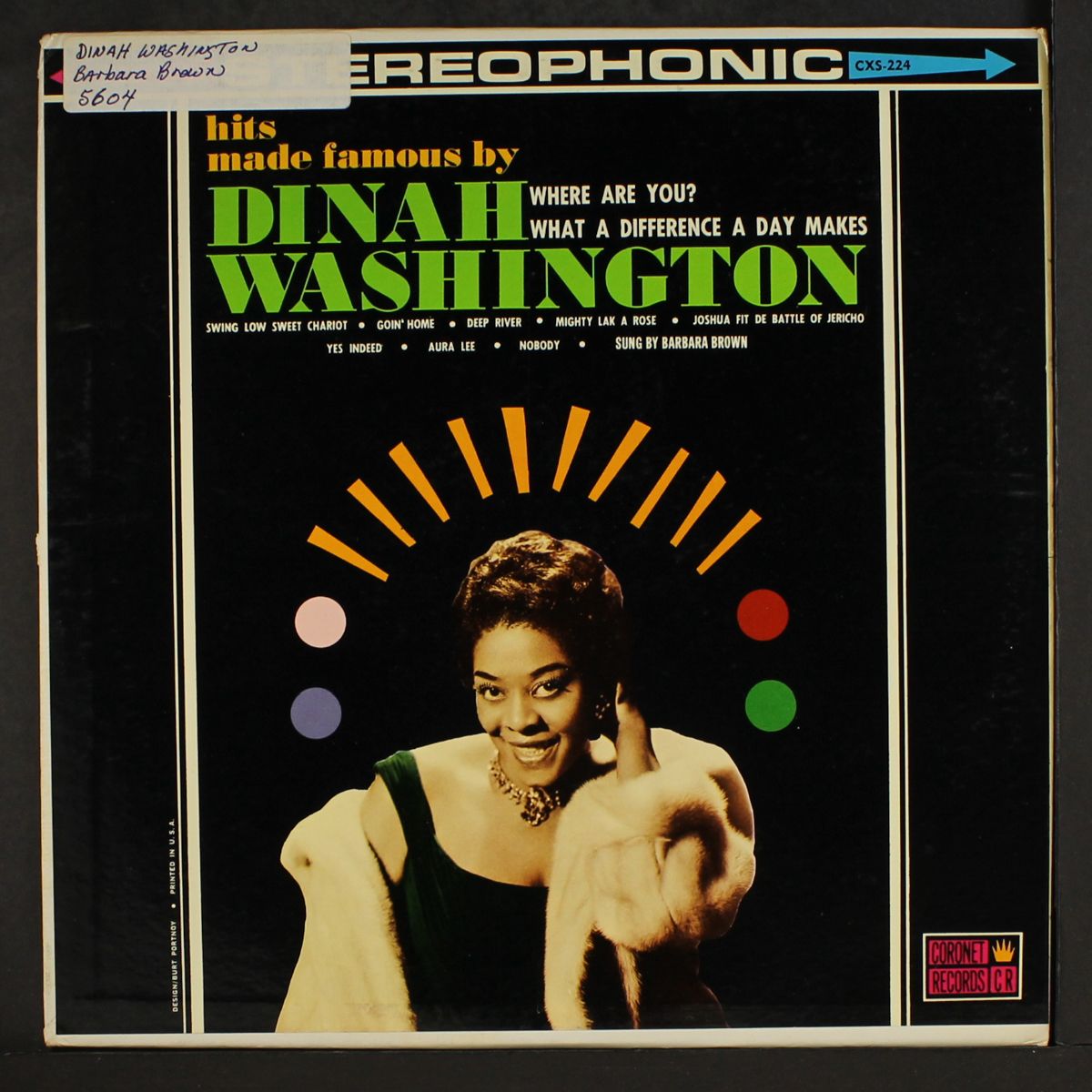 hits made famous by dinah washington by BARBARA BROWN