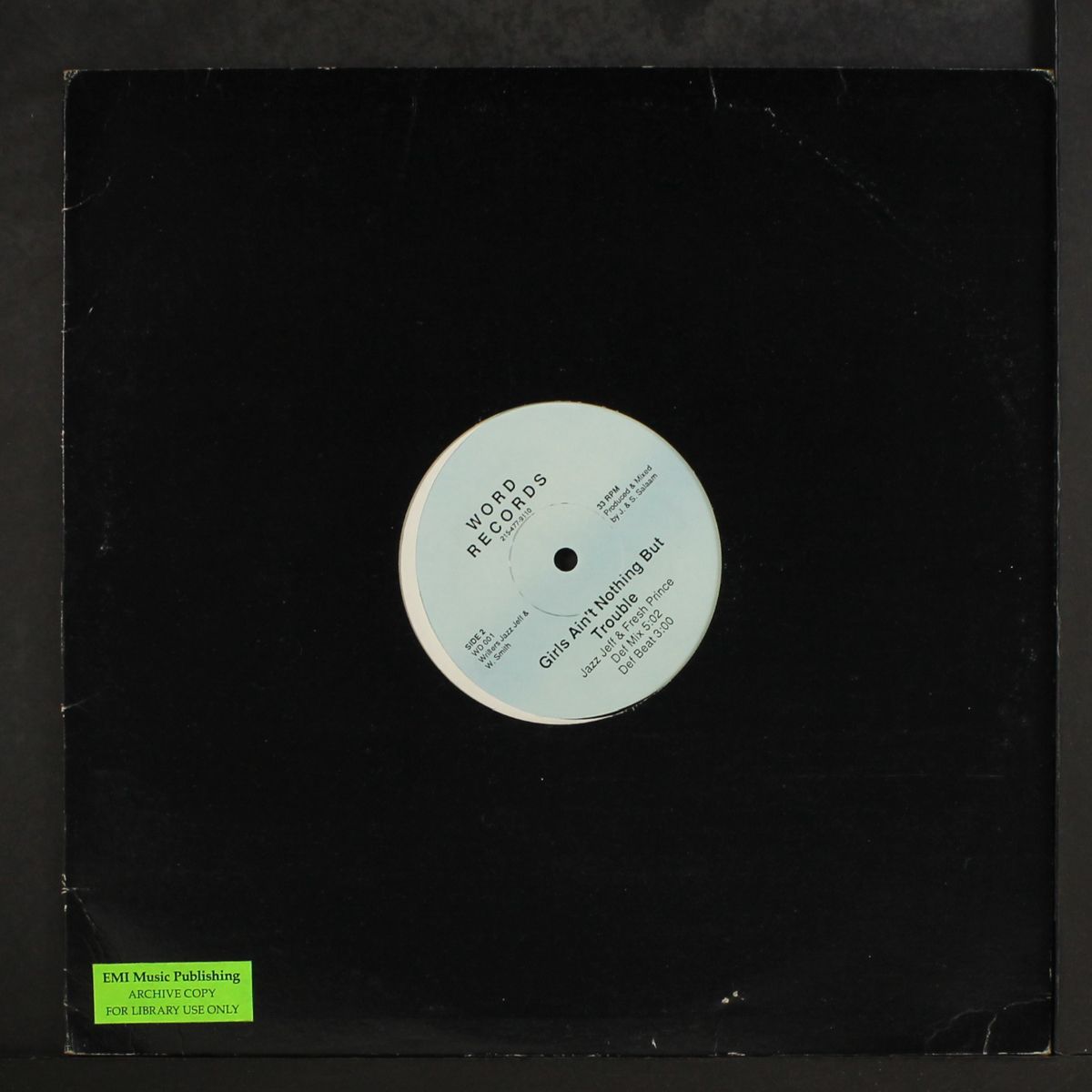 girls ain't nothing but trouble by JAZZY JEFF & FRESH PRINCE