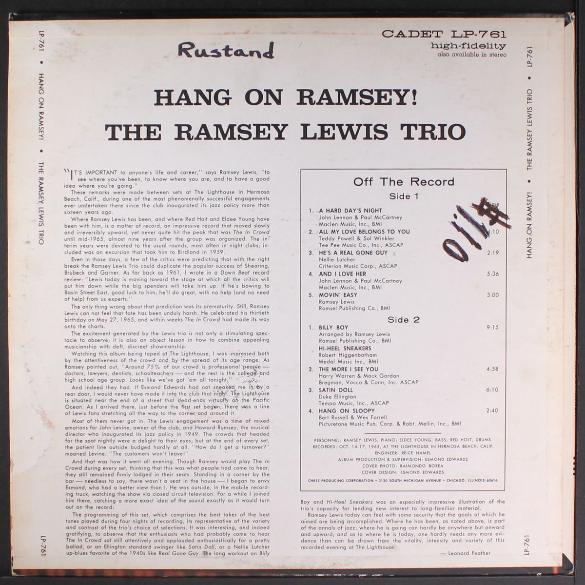 hang on ramsey! by RAMSEY LEWIS