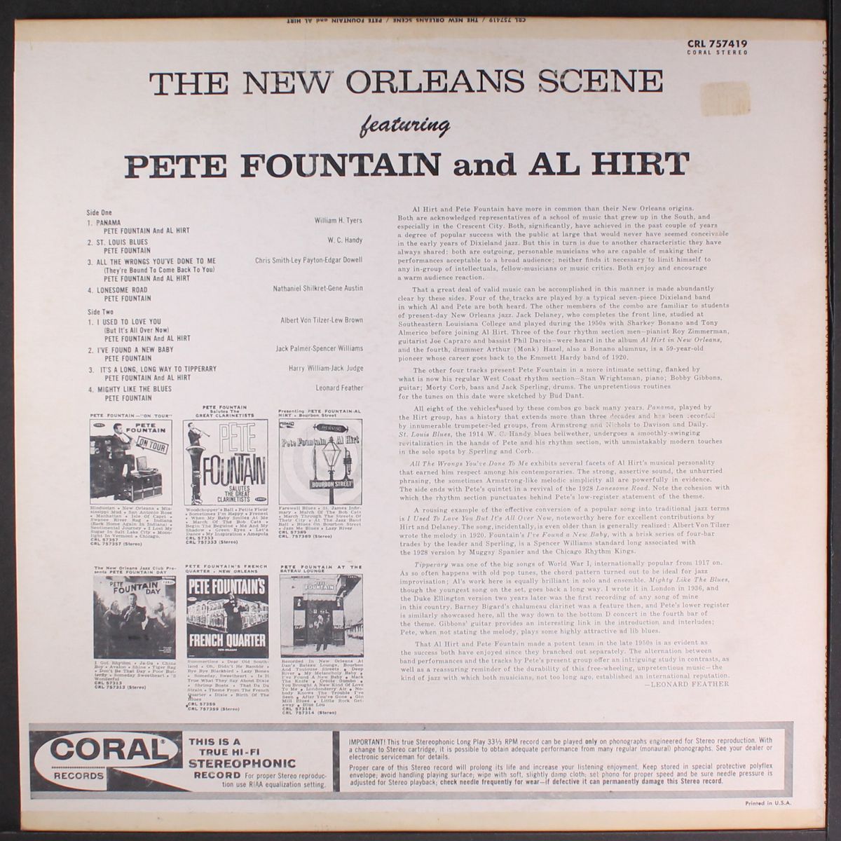 new orleans scene by PETE FOUNTAIN & AL HIRT