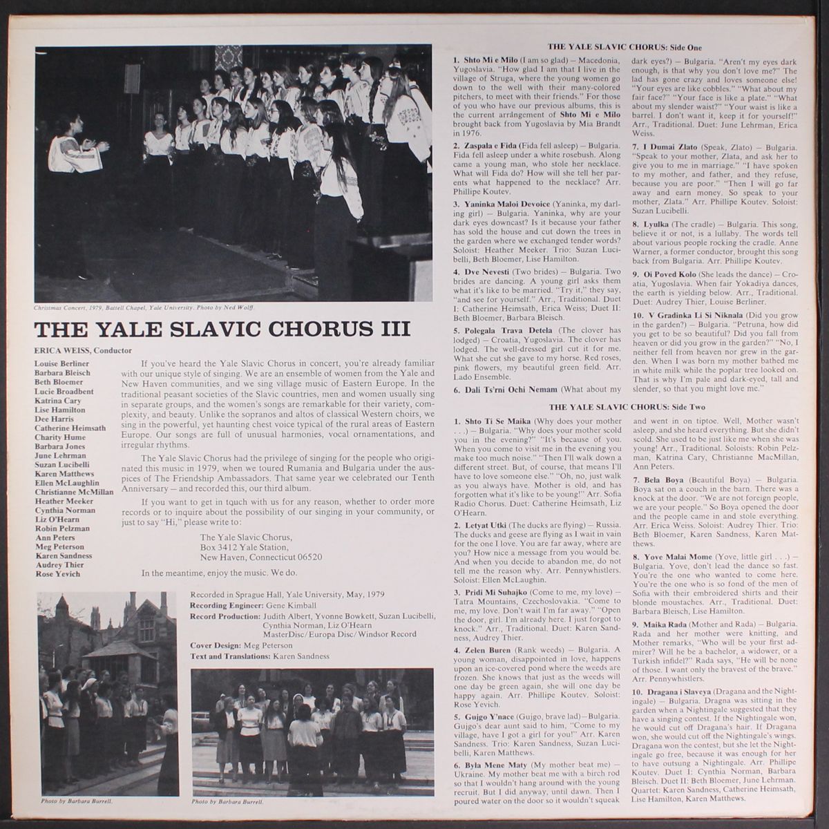 111 by YALE SLAVIC CHORUS