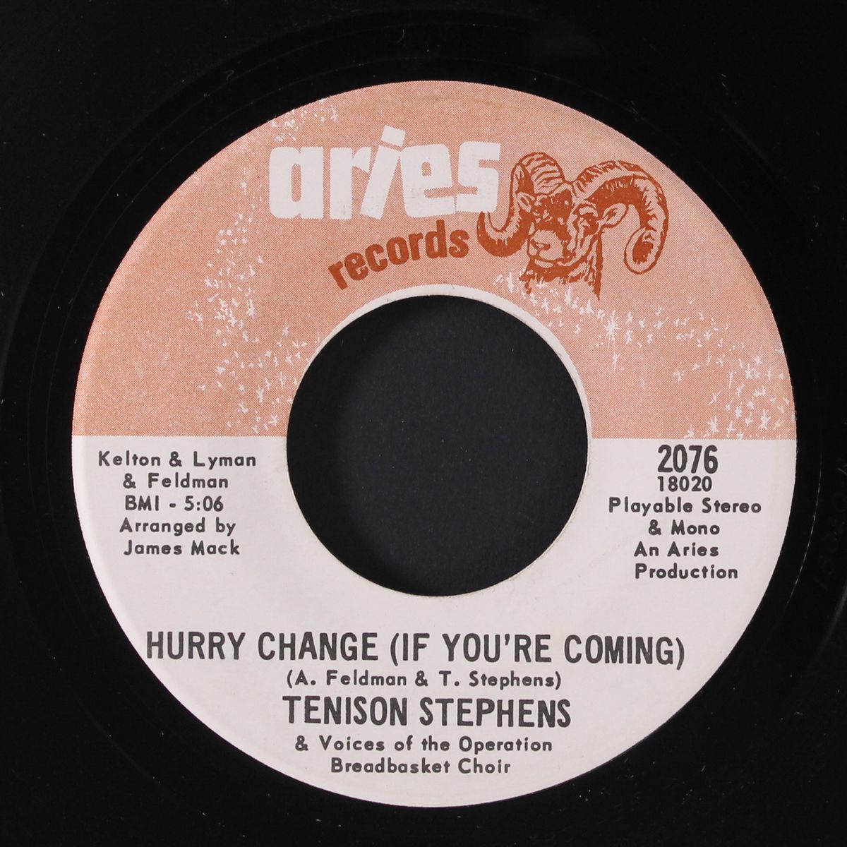 hurry change / baby, i'm a fool for you by TENISON STEPHENS