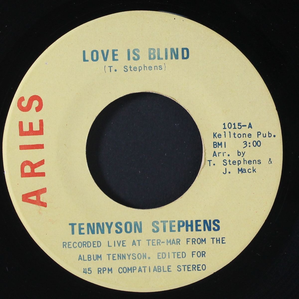 love is blind / yourself by TENNYSON STEPHENS