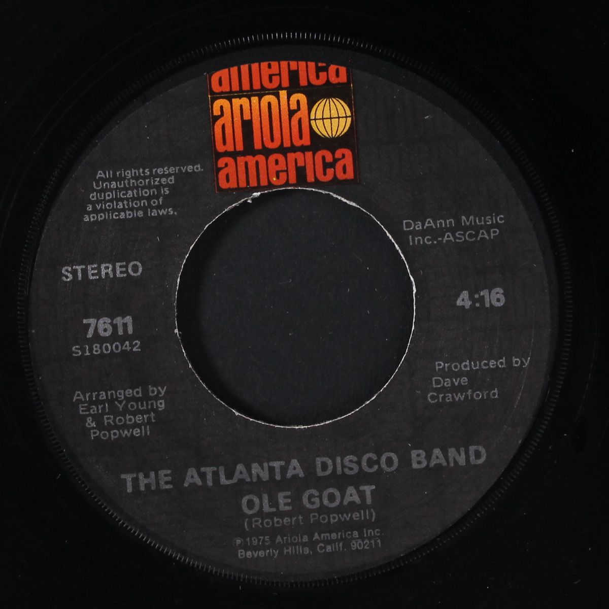 bad luck / ole goat by ATLANTA DISCO BAND