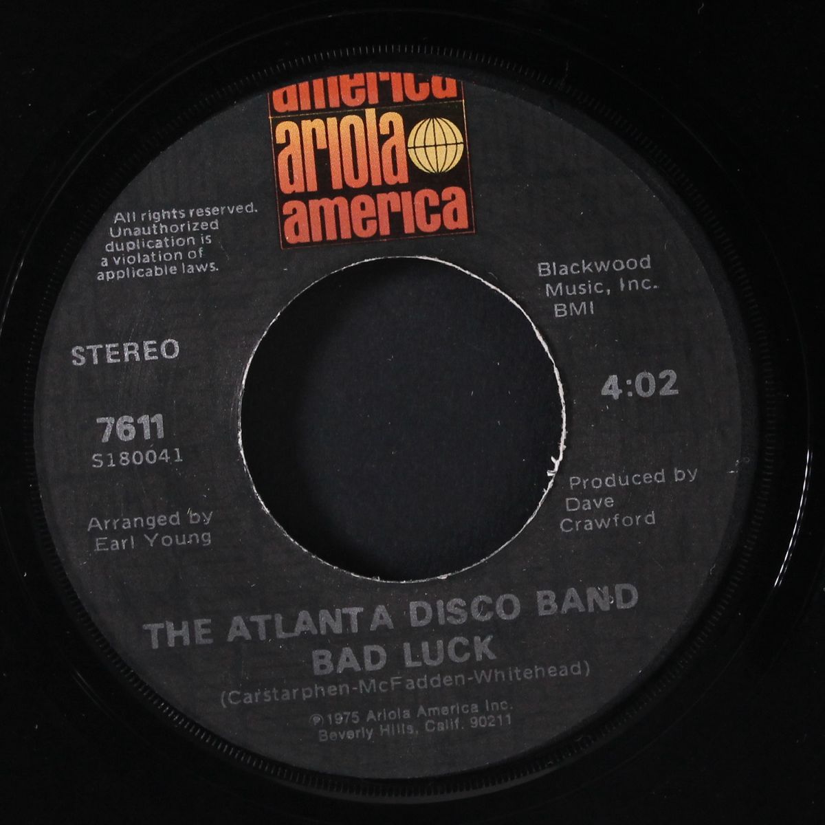 bad luck / ole goat by ATLANTA DISCO BAND
