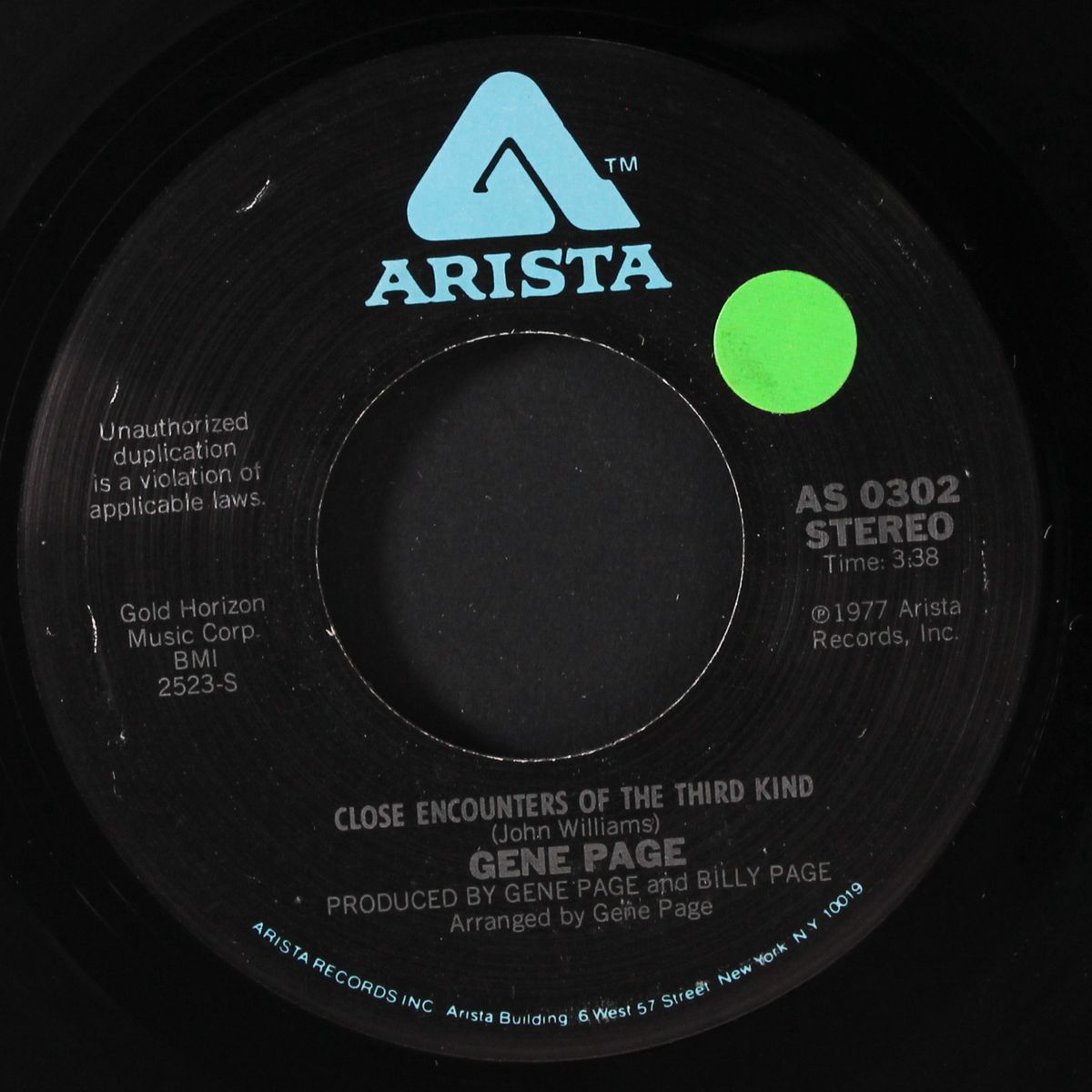 close encounters of the third kind / when you wish upon a star by GENE PAGE