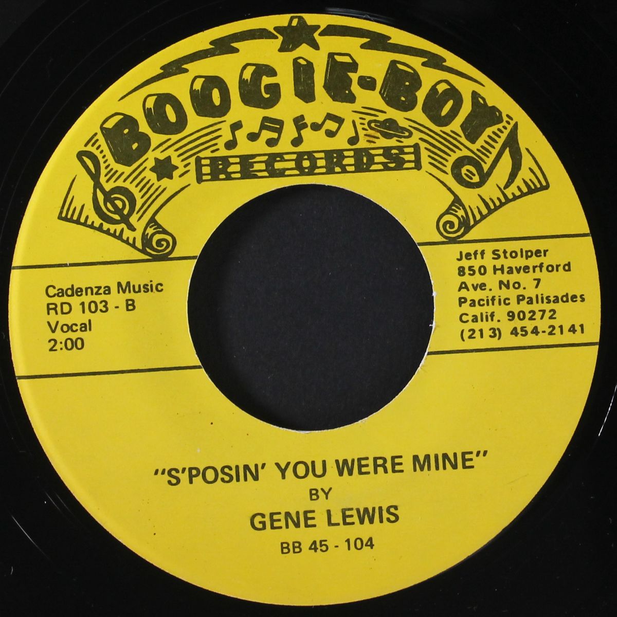 crazy legs / s'posin' you were mine by GENE LEWIS
