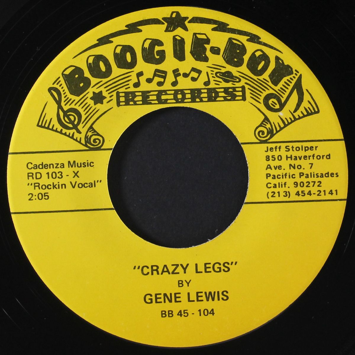 crazy legs / s'posin' you were mine by GENE LEWIS