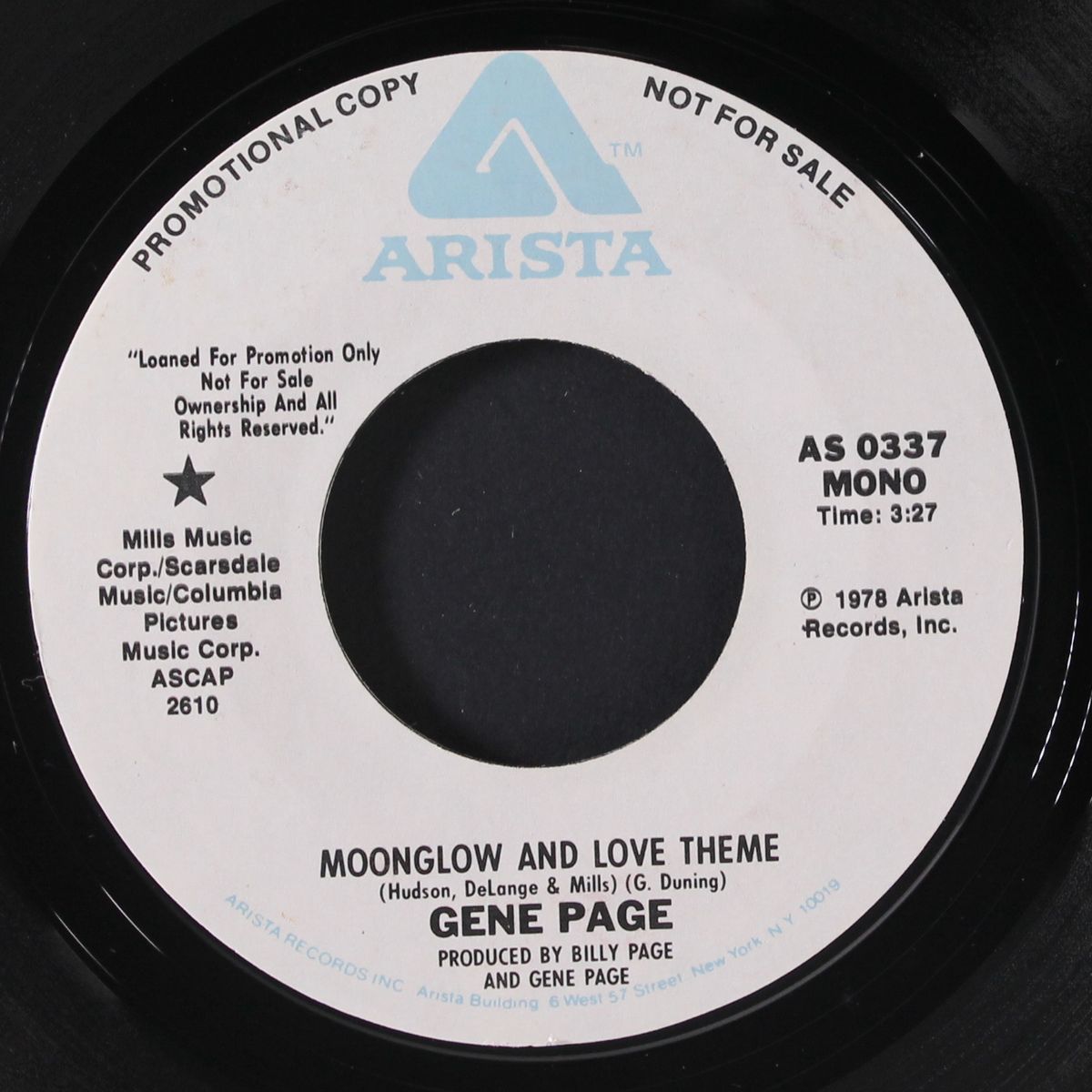 moonglow and love theme / mono by GENE PAGE