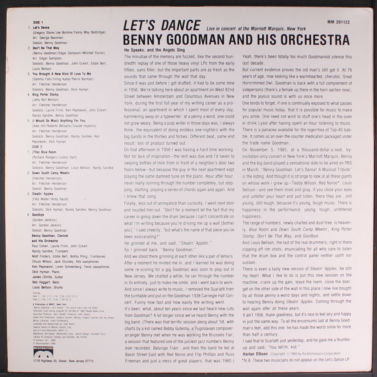let's dance by BENNY GOODMAN