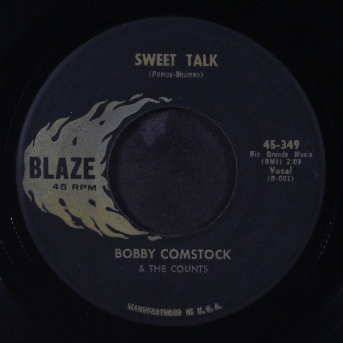 tennessee waltz / sweet talk by BOBBY COMSTOCK