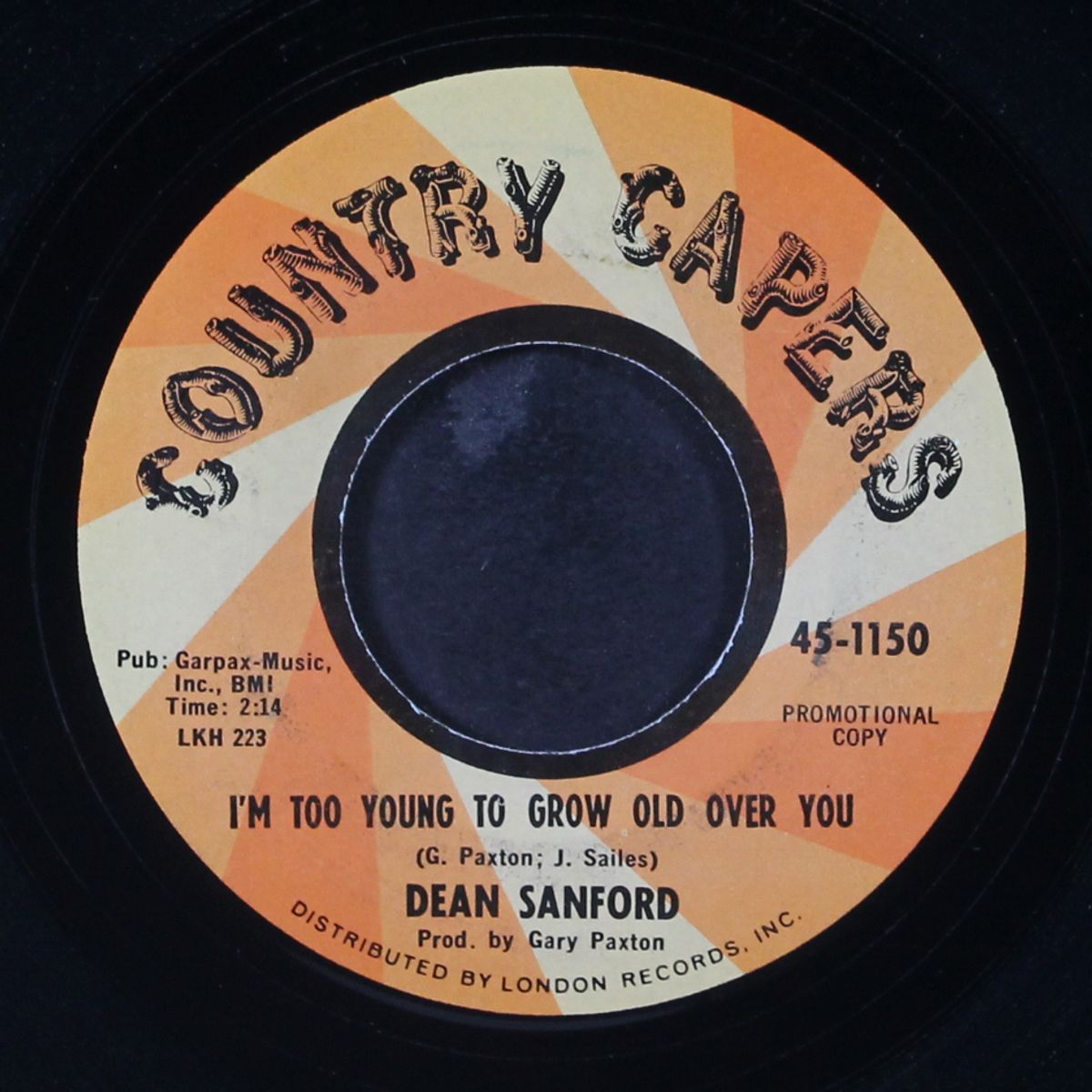 i'm too young to grow old over you / thank you neighbor by DEAN SANFORD