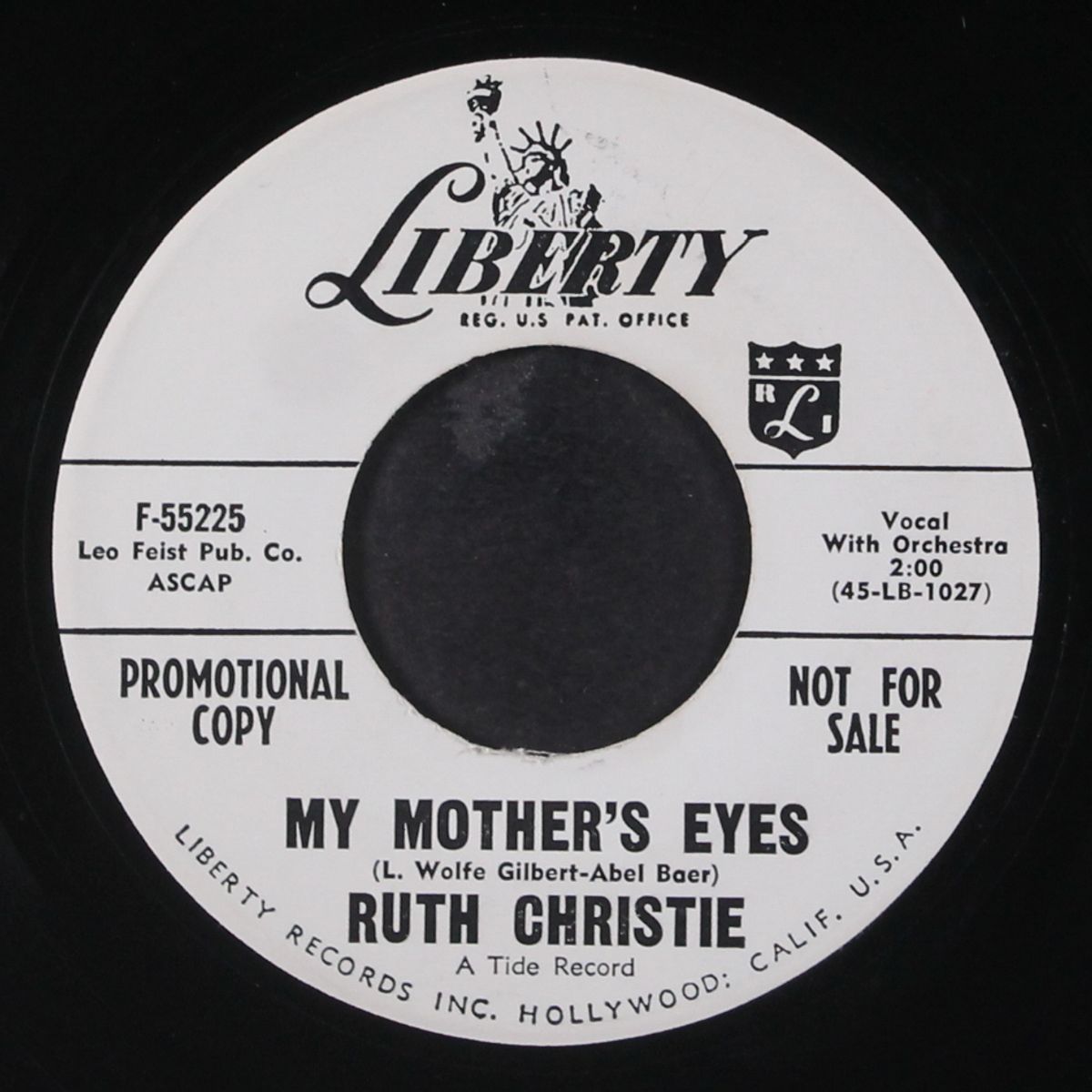 let me love you / my mother's eyes by RUTH CHRISTIE