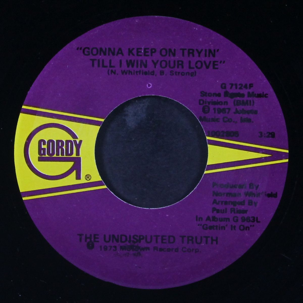 mama i gotta brand new thing / gonna keep on tryin' till i win your love by UNDISPUTED TRUTH