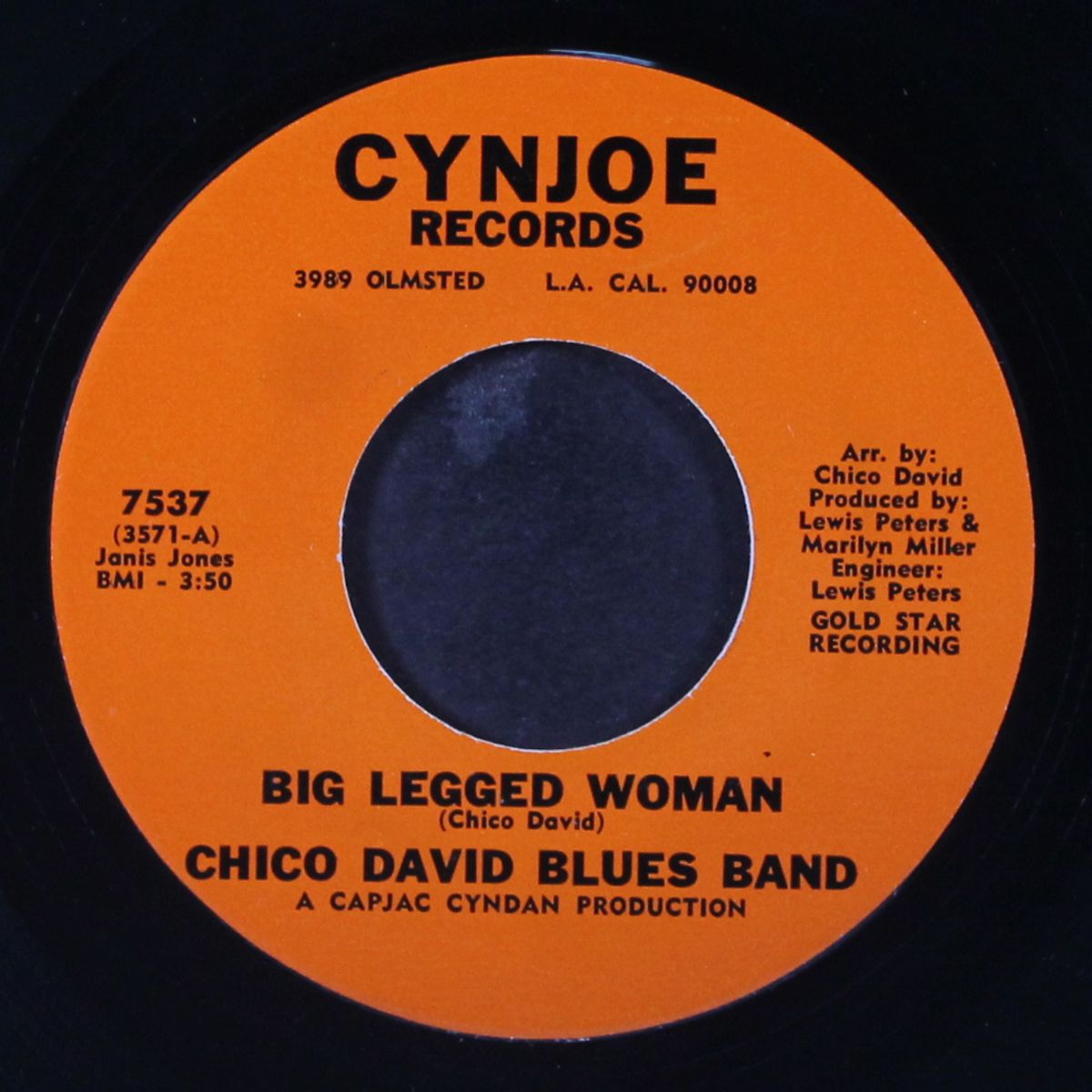 big legged woman / wait a minute baby by CHICO DAVID BLUES BAND