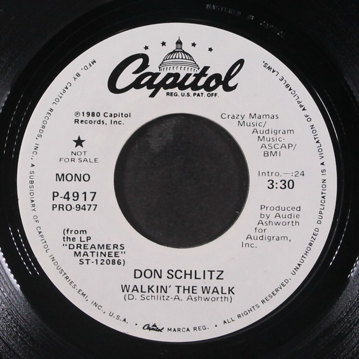 walkin' the walk by DON SCHLITZ