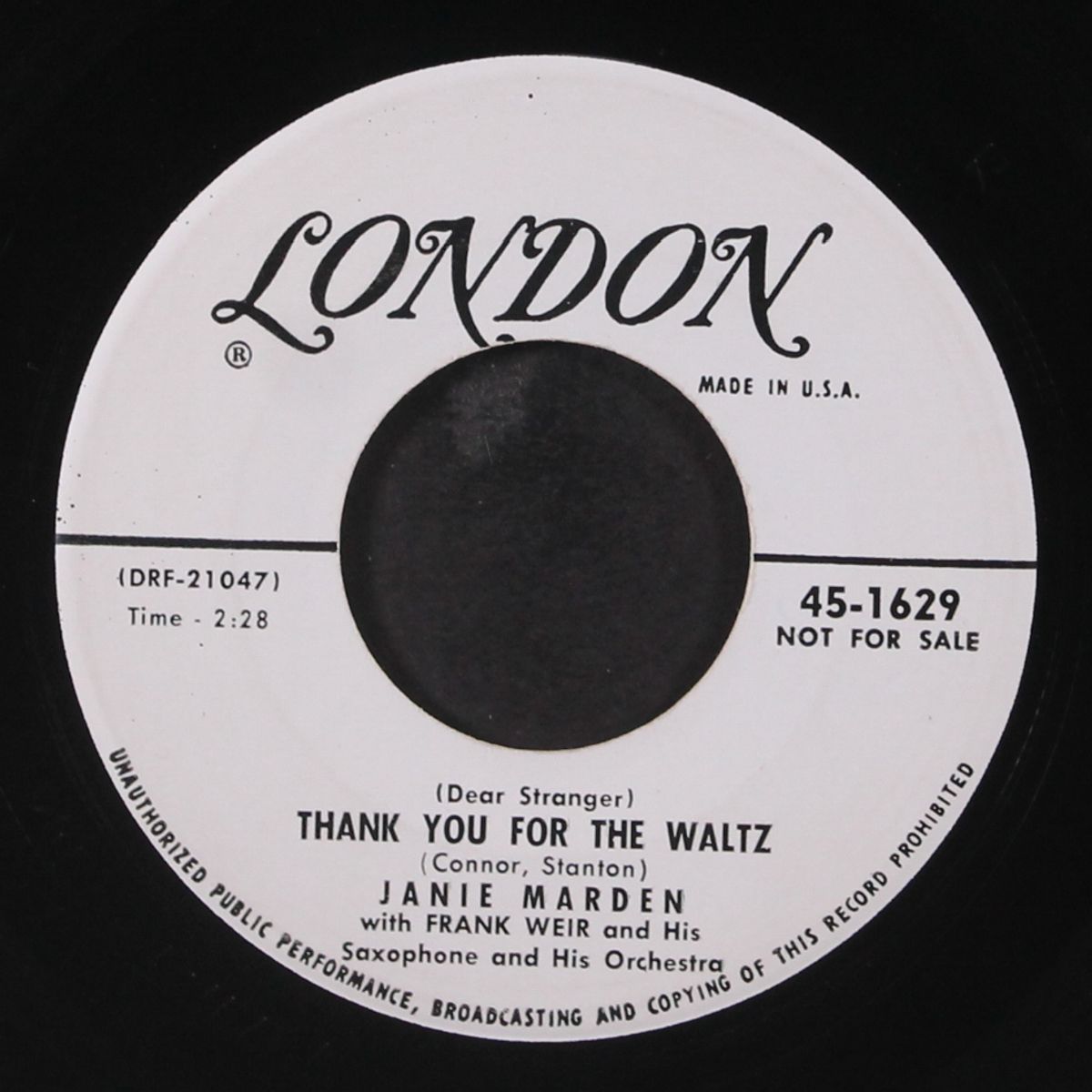 i'll come when you call / thank you for the waltz by JANIE MARDEN