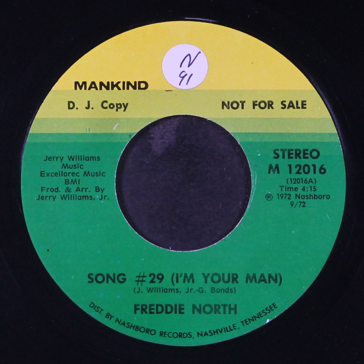 song #29 by FREDDIE NORTH