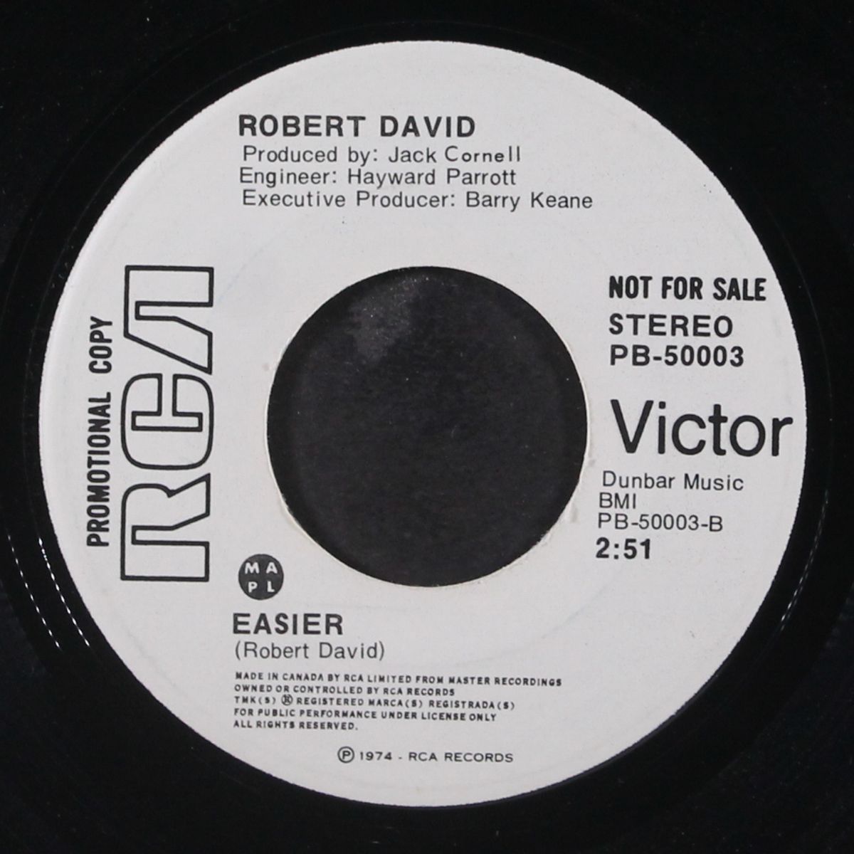 sunshine man / easier by ROBERT DAVID