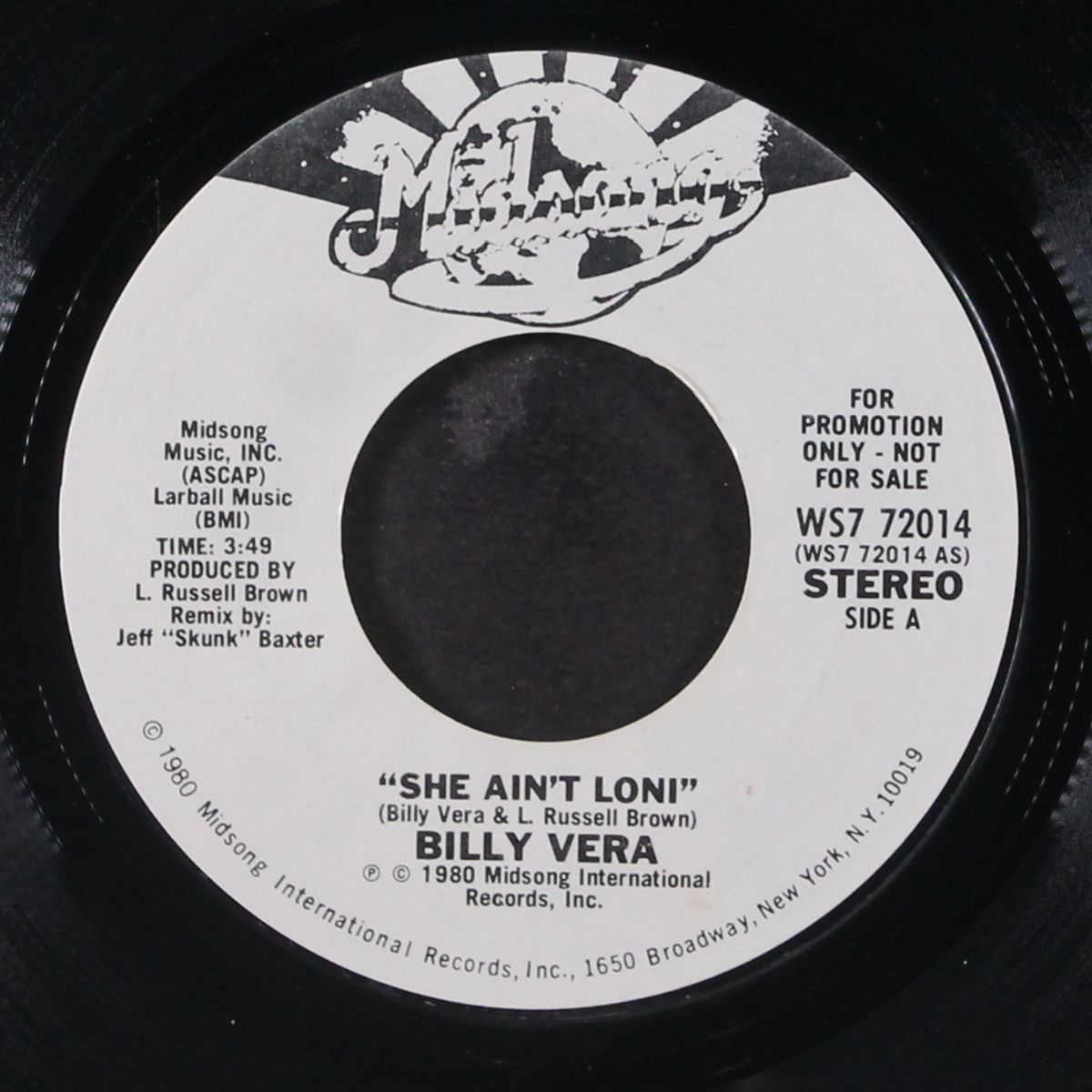 she ain't loni by BILLY VERA