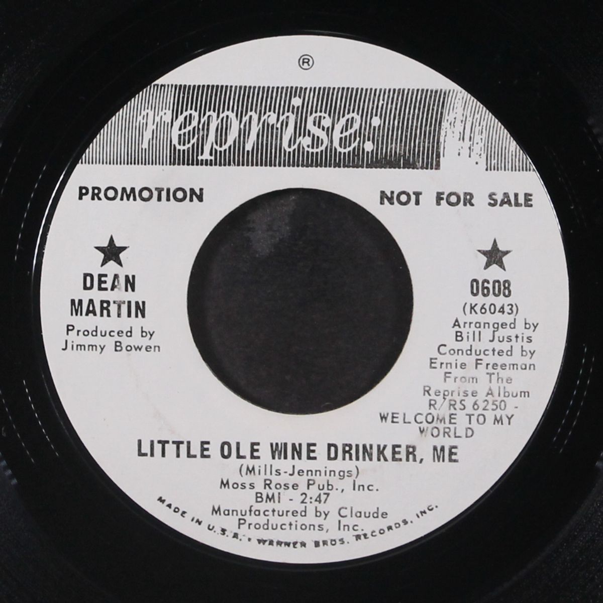 little ole wine drinker me by DEAN MARTIN