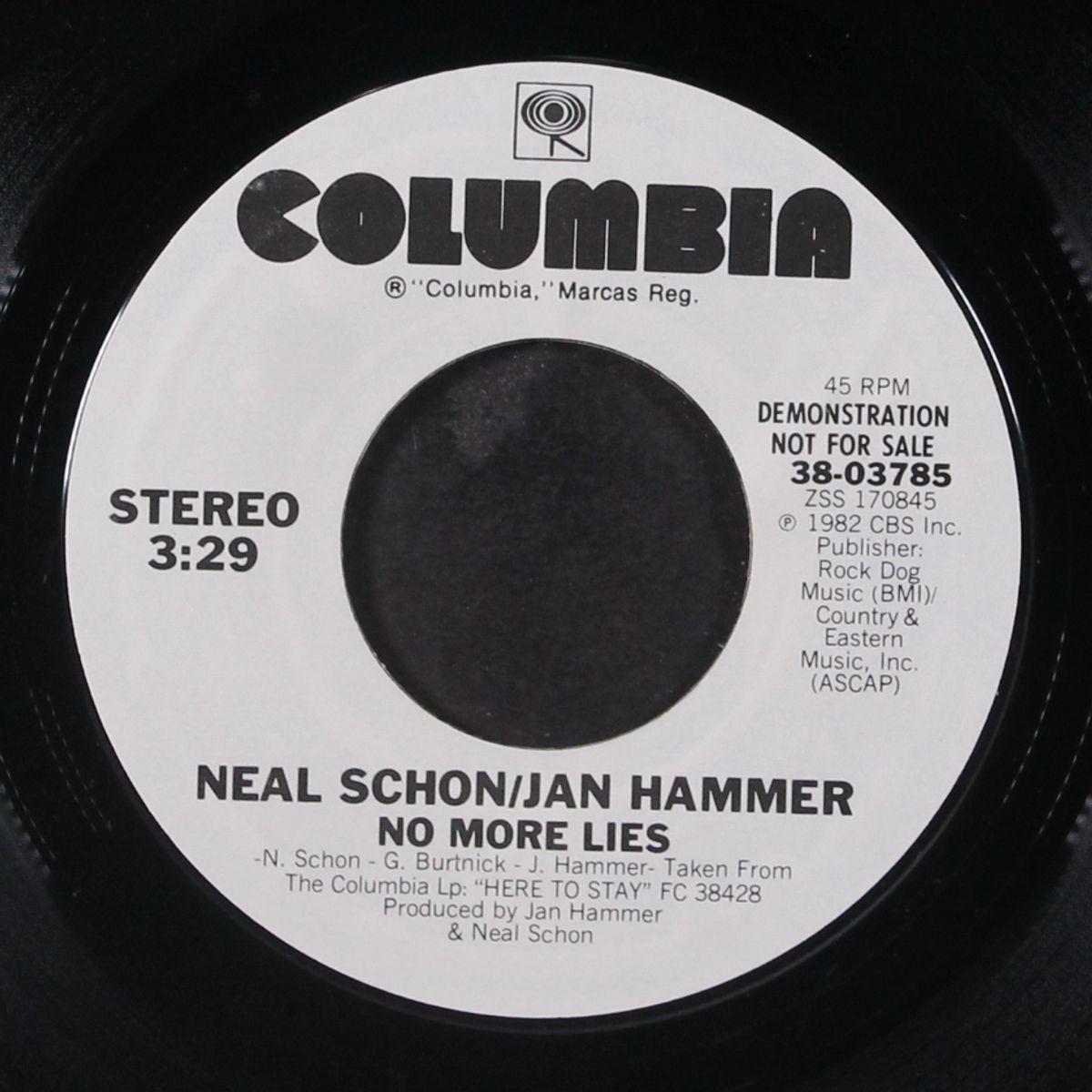 no more lies by NEAL SCHON & JAN HAMMER
