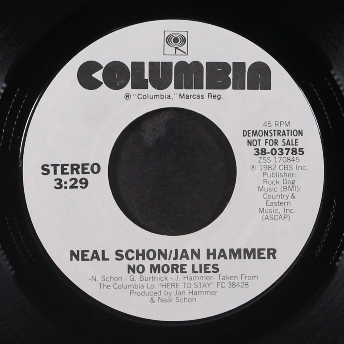 no more lies by NEAL SCHON & JAN HAMMER