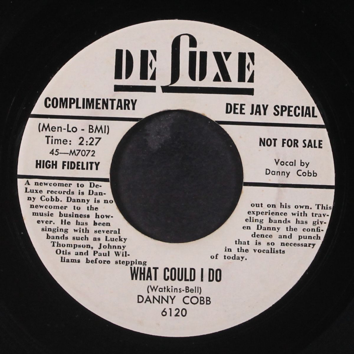 what could i do / i'll never take my love from you by DANNY COBB