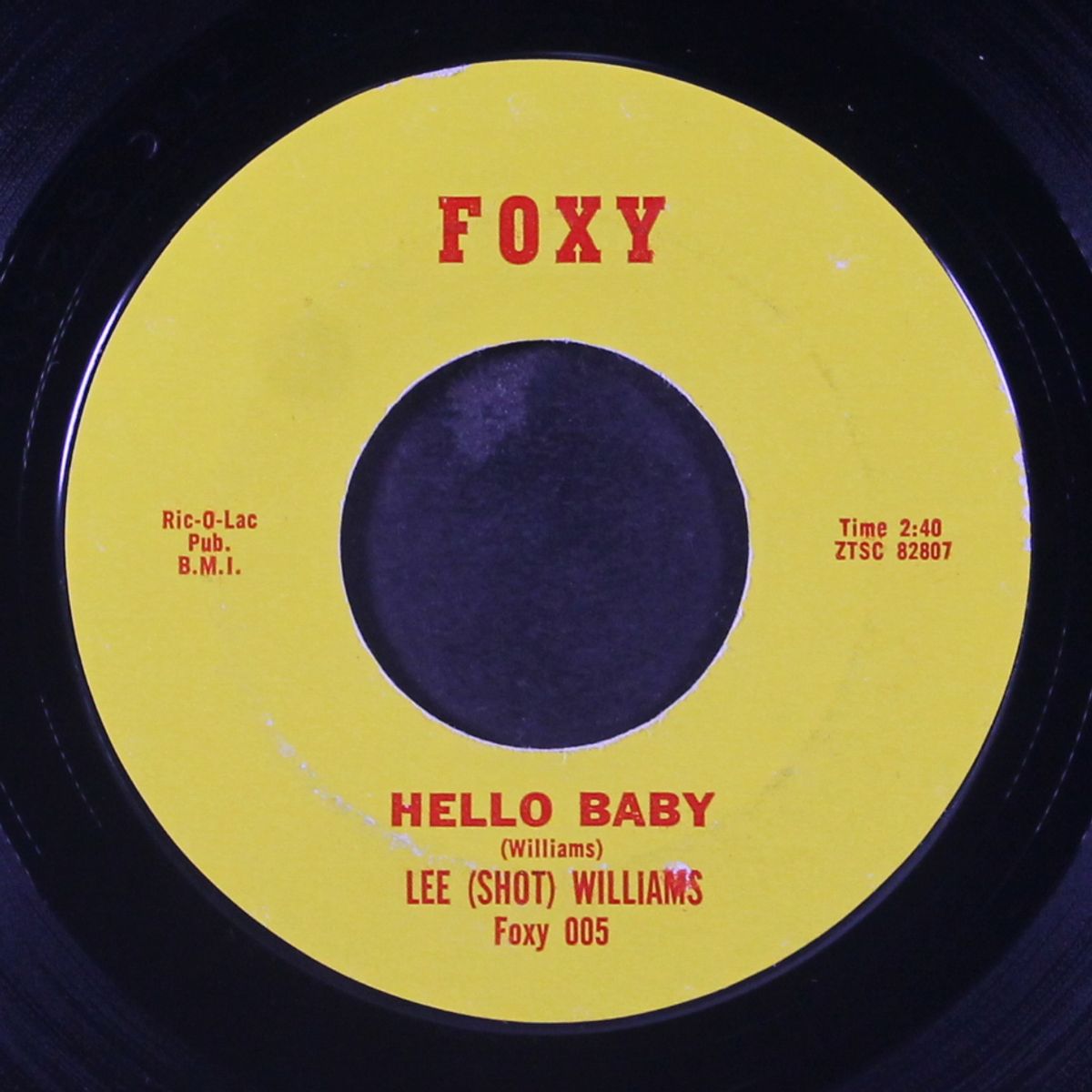 hello baby / i'm trying by LEE (SHOT) WILLIAMS