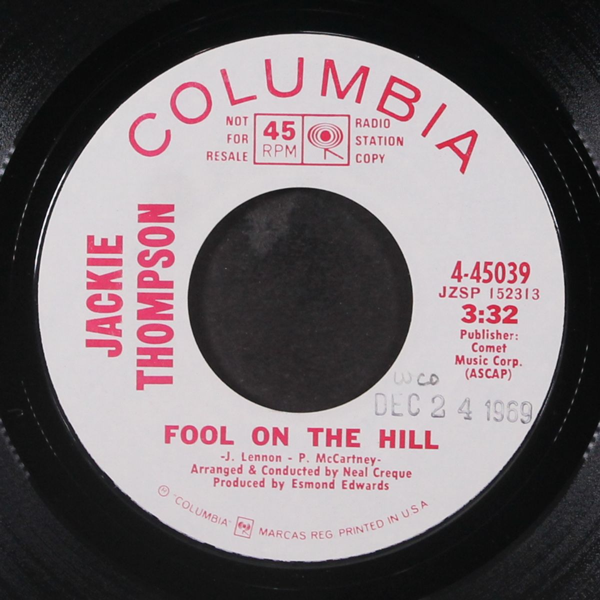 got to right the wrongs / fool on the hill by JACKIE THOMPSON
